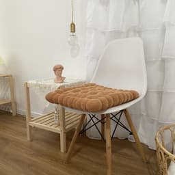 image-Corduroy Chair Cushion 40x42cm Solid Color Floor Mat Restaurant Office