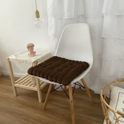 image-Corduroy Chair Cushion 40x42cm Solid Color Floor Mat Restaurant Office