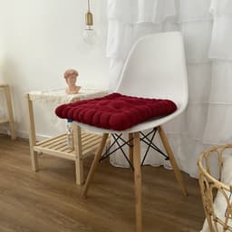 image-Corduroy Chair Cushion 40x42cm Solid Color Floor Mat Restaurant Office