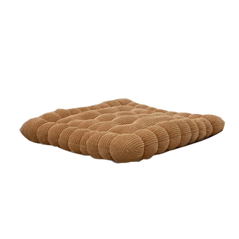 image-Corduroy Chair Cushion 40x42cm Solid Color Floor Mat Restaurant Office