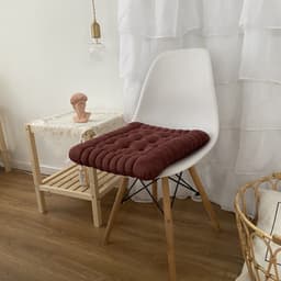 image-Corduroy Chair Cushion 40x42cm Solid Color Floor Mat Restaurant Office