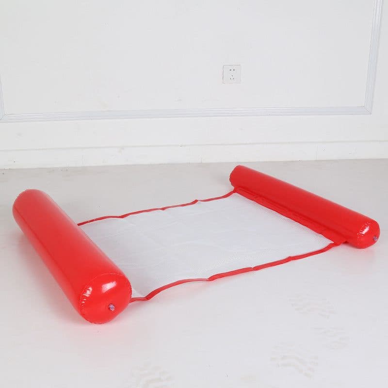 image-Inflatable Floating Hammock Pool Lounge Chair with Backrest