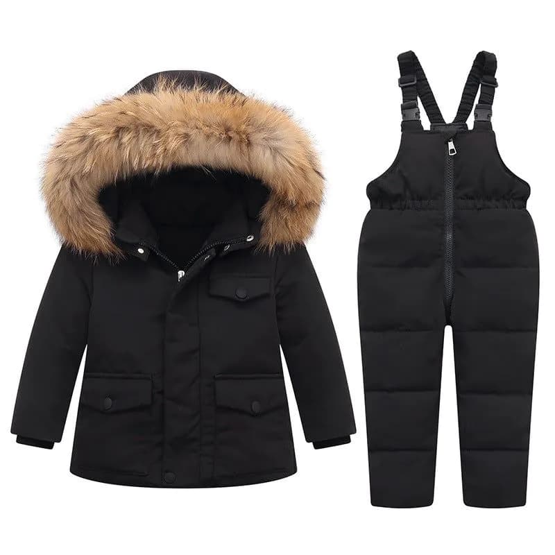 image-Children's Down Jacket 2-Piece Set Unisex 1-6 Years Winter Suit