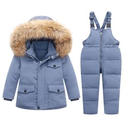 image-Children's Down Jacket 2-Piece Set Unisex 1-6 Years Winter Suit