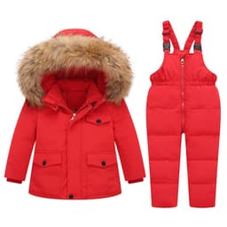 image-Children's Down Jacket 2-Piece Set Unisex 1-6 Years Winter Suit