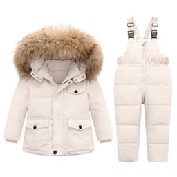 image-Children's Down Jacket 2-Piece Set Unisex 1-6 Years Winter Suit