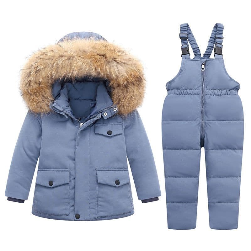 image-Children's Down Jacket 2-Piece Set Unisex 1-6 Years Winter Suit