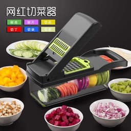 image-Mo Ran Multifunctional Vegetable Cutter Dicer White