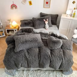 image-Juxiang Court Cloud Mink Velvet 4-Piece Bedding Set Modern Style