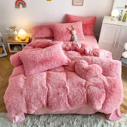 image-Juxiang Court Cloud Mink Velvet 4-Piece Bedding Set Modern Style