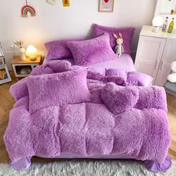 image-Juxiang Court Cloud Mink Velvet 4-Piece Bedding Set Modern Style