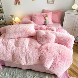 image-Juxiang Court Cloud Mink Velvet 4-Piece Bedding Set Modern Style