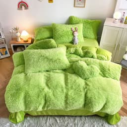 image-Juxiang Court Cloud Mink Velvet 4-Piece Bedding Set Modern Style