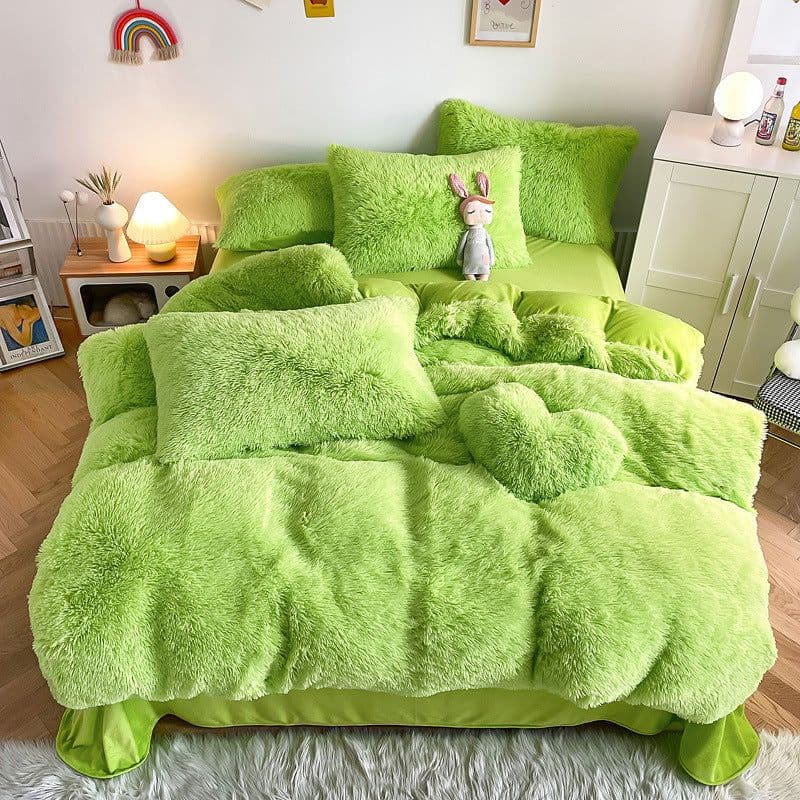 image-Juxiang Court Cloud Mink Velvet 4-Piece Bedding Set Modern Style