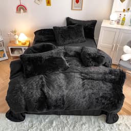 image-Juxiang Court Cloud Mink Velvet 4-Piece Bedding Set Modern Style