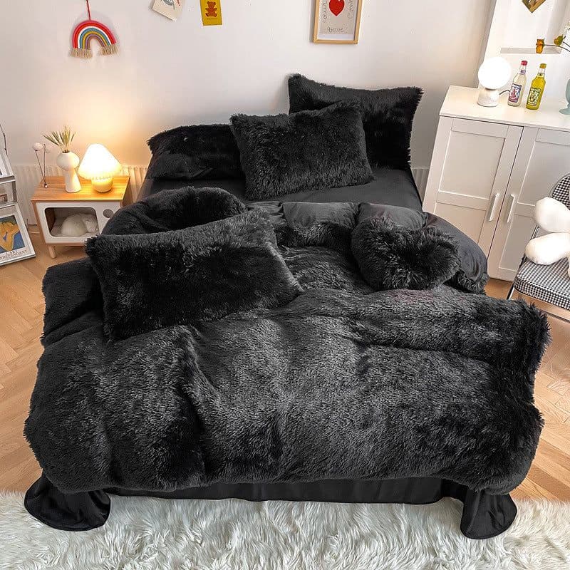 image-Juxiang Court Cloud Mink Velvet 4-Piece Bedding Set Modern Style