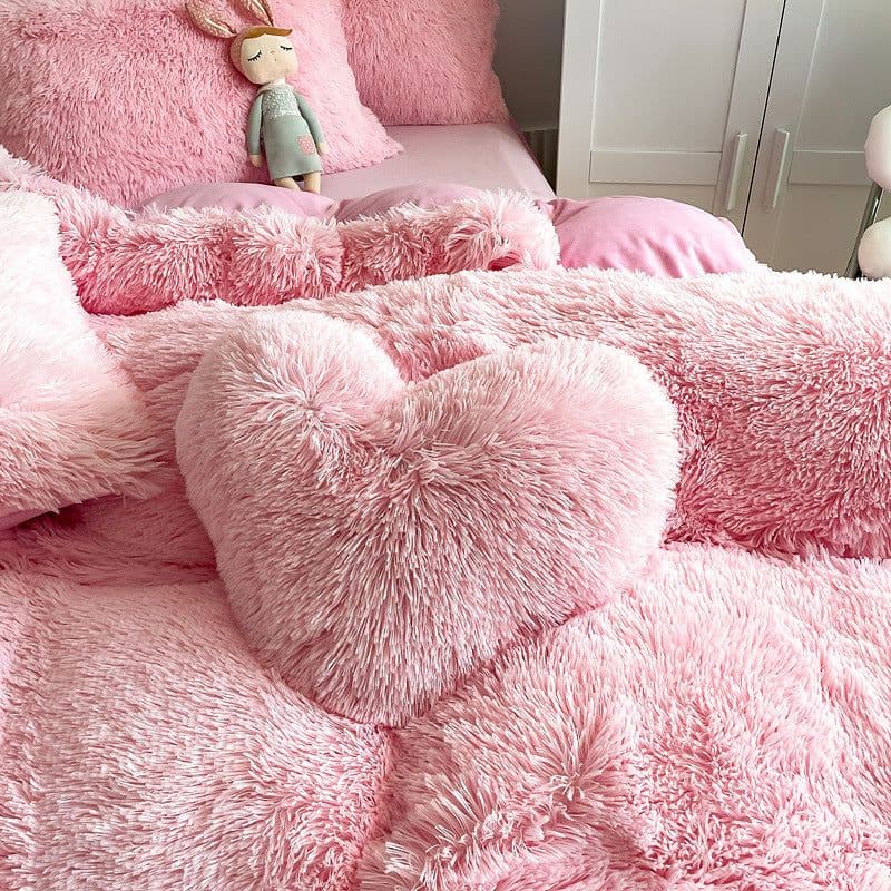 image-Juxiang Court Cloud Mink Velvet 4-Piece Bedding Set Modern Style
