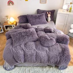 image-Juxiang Court Cloud Mink Velvet 4-Piece Bedding Set Modern Style