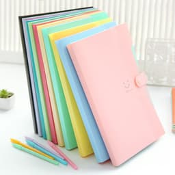 image-Love の smile 5 Pocket A4 File Folder Organizer Bag Blue-Green
