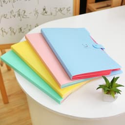image-Love の smile 5 Pocket A4 File Folder Organizer Bag Blue-Green