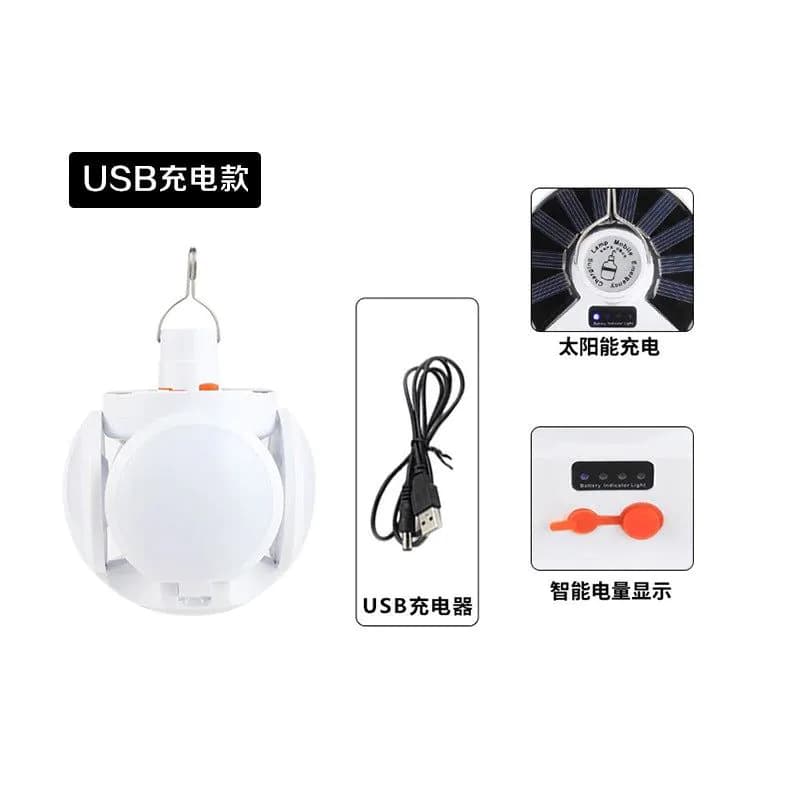 image-Solar LED Outdoor Light KQ-2029 20W Camping Emergency Stall Light