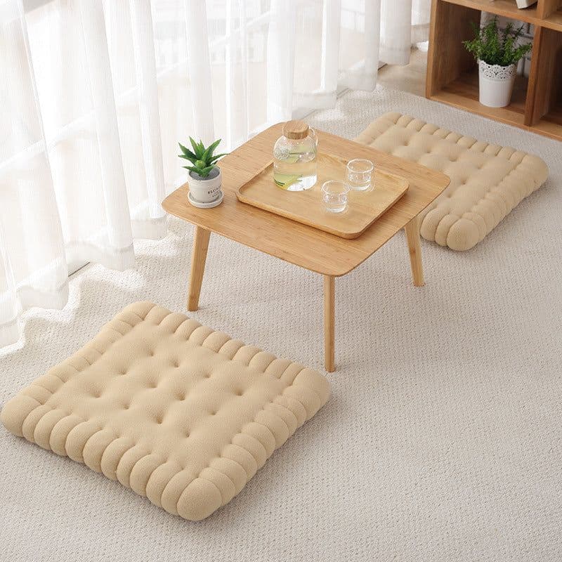 image-Cookie Pad Cushion Solid Color Plush 38x41cm Chair Mat