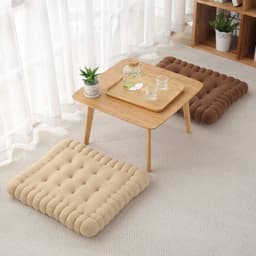 image-Cookie Pad Cushion Solid Color Plush 38x41cm Chair Mat