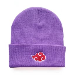 image-Naruto Auspicious Clouds Knitted Hat Gray Unisex Anime Winter Beanie