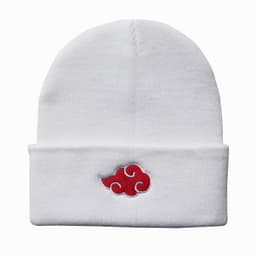 image-Naruto Auspicious Clouds Knitted Hat Gray Unisex Anime Winter Beanie