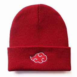 image-Naruto Auspicious Clouds Knitted Hat Gray Unisex Anime Winter Beanie