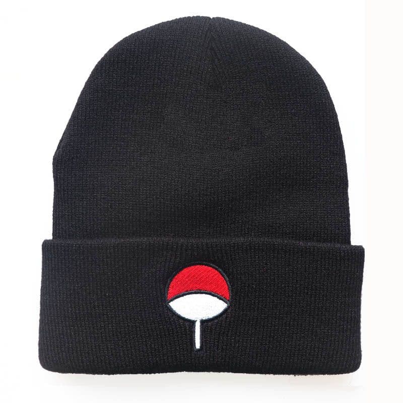 image-Naruto Auspicious Clouds Knitted Hat Gray Unisex Anime Winter Beanie