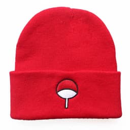 image-Naruto Auspicious Clouds Knitted Hat Gray Unisex Anime Winter Beanie