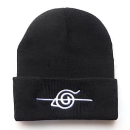 image-Naruto Auspicious Clouds Knitted Hat Gray Unisex Anime Winter Beanie
