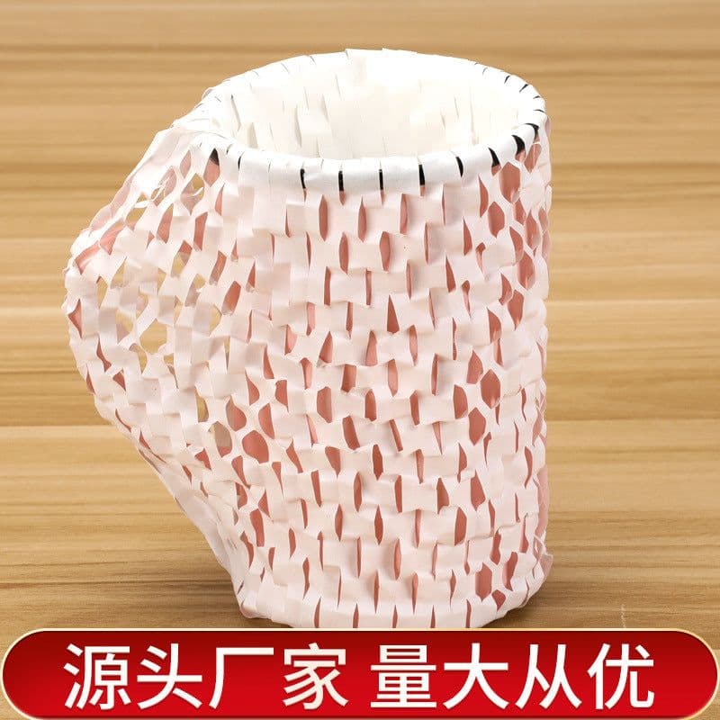 image-Honeycomb Kraft Paper Cushioning Wrap 30cm x 100m Moisture-Proof
