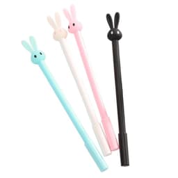 image-Cute Rabbit Jelly Gel Pen 0.38mm Black Ink Student Stationery