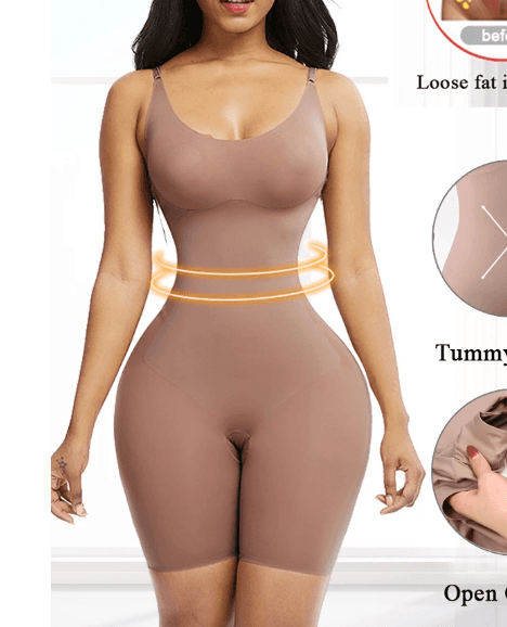 image-Seamless High Waist Tummy Control Full Body Shapewear