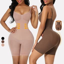 image-Colin Body Sculpting Bodysuit Seamless Shapewear Brown