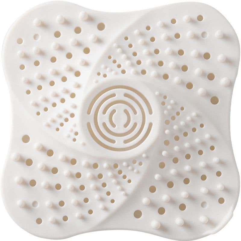 image-H.L Floor Drain Cover with Suction Cup Hair Filter TPR Blue