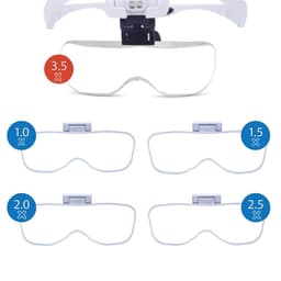 image-Chuda 9892B2 LED Magnifying Glasses 5 Lens Surgical Magnifier
