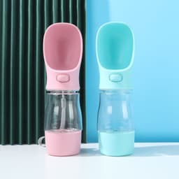 image-Portable Pet Water and Food Bottle for Dogs Outdoor Travel Dispenser