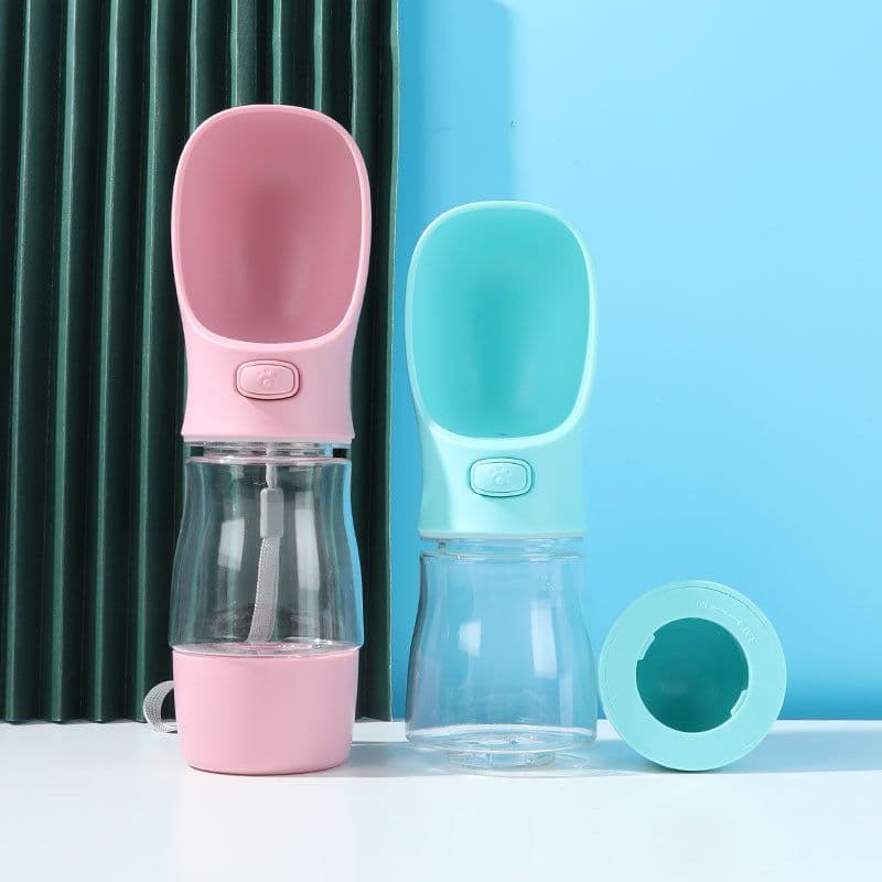 image-Portable Pet Water and Food Bottle for Dogs Outdoor Travel Dispenser