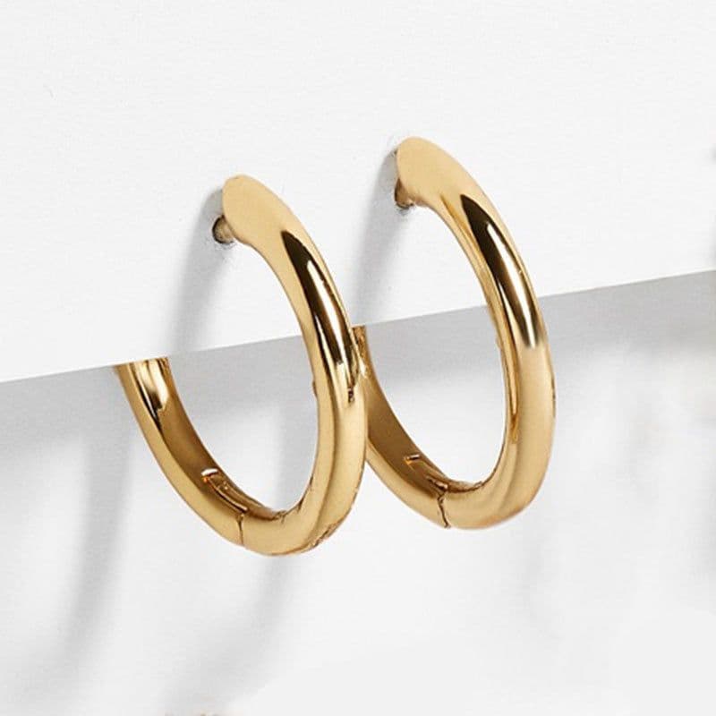 image-YidaTrend Heart-Shaped Gemstone Alloy Drop Earrings