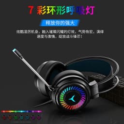 image-G58 Gaming Headset 7.1 USB Wired with Microphone Head-mounted