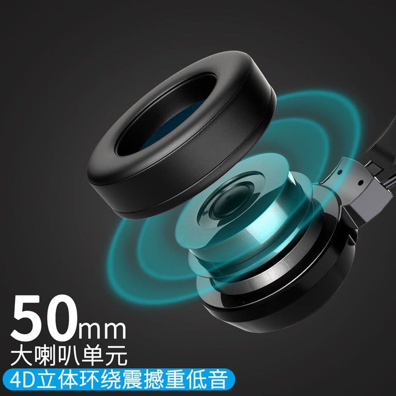 image-G58 Gaming Headset 7.1 USB Wired with Microphone Head-mounted