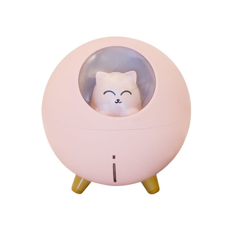 image-USB Planet Cat Humidifier Mini Desktop Ultrasonic Mist Maker