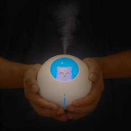 image-USB Planet Cat Humidifier Mini Desktop Ultrasonic Mist Maker