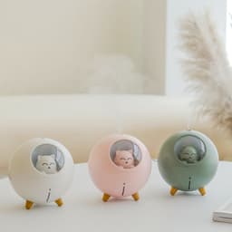 image-USB Planet Cat Humidifier Mini Desktop Ultrasonic Mist Maker