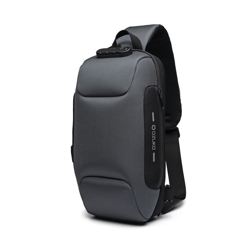 image-OZUKO USB Anti-Theft Chest Bag Waterproof Oxford Cloth Crossbody