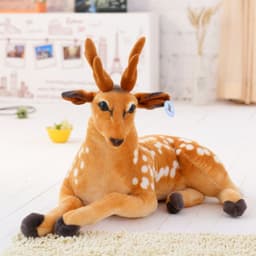 image-Plush Sika Deer Doll 75cm PP Cotton Filled Home Decoration Toy