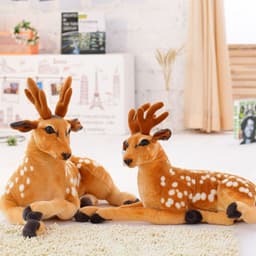 image-Plush Sika Deer Doll 75cm PP Cotton Filled Home Decoration Toy